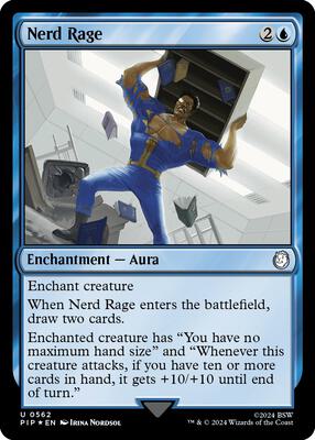 Nerd Rage (Surge Foil) card from Universes Beyond: Fallout