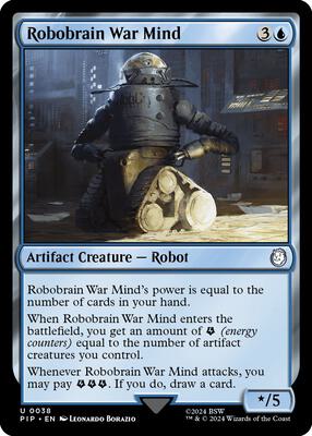 Robobrain War Mind card from Universes Beyond: Fallout