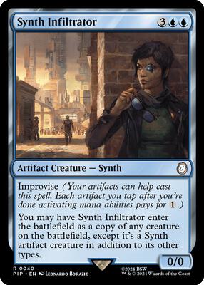 Synth Infiltrator card from Universes Beyond: Fallout