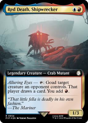 Red Death, Shipwrecker (Extended Art) (Surge Foil) card from Universes Beyond: Fallout