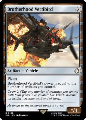 Brotherhood Vertibird card from Universes Beyond: Fallout