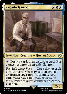 Arcade Gannon card from Universes Beyond: Fallout