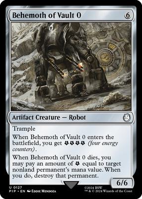 Behemoth of Vault 0 card from Universes Beyond: Fallout