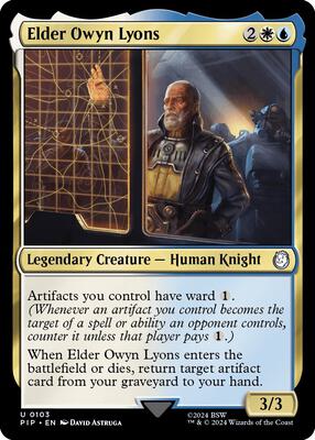 Elder Owyn Lyons card from Universes Beyond: Fallout