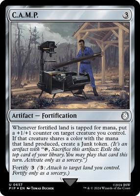 C.A.M.P. (Surge Foil) card from Universes Beyond: Fallout
