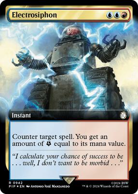 Electrosiphon (Extended Art) (Surge Foil) card from Universes Beyond: Fallout
