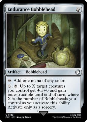 Endurance Bobblehead card from Universes Beyond: Fallout