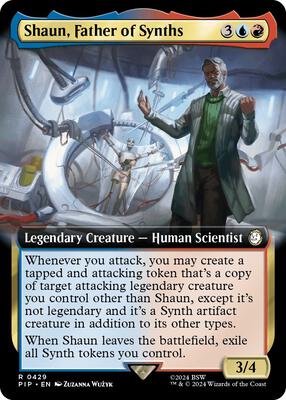 Shaun, Father of Synths (Extended Art) card from Universes Beyond: Fallout