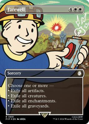 Farewell (Borderless) (Surge Foil) card from Universes Beyond: Fallout