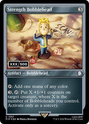 Strength Bobblehead (Serial Numbered) card from Universes Beyond: Fallout