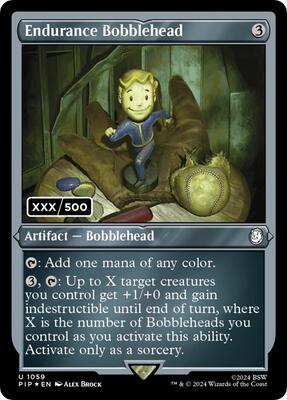 Endurance Bobblehead (Serial Numbered) card from Universes Beyond: Fallout