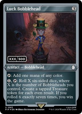 Luck Bobblehead (Serial Numbered) card from Universes Beyond: Fallout