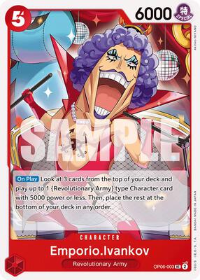 Emporio.Ivankov card from Wings of the Captain