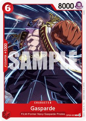 Gasparde card from Wings of the Captain