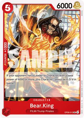 Bear.King card from Wings of the Captain