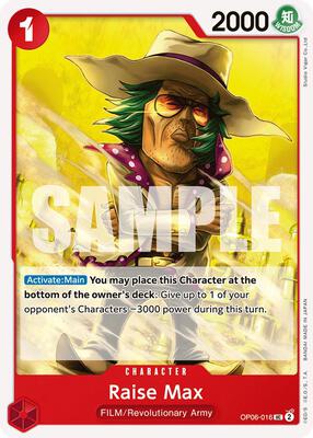 Raise Max card from Wings of the Captain