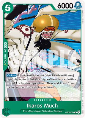 Ikaros Much card from Wings of the Captain
