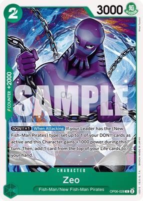Zeo card from Wings of the Captain