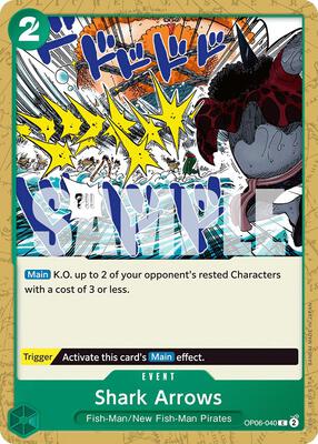 Shark Arrows card from Wings of the Captain
