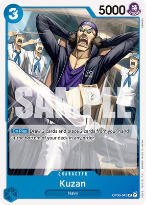 Kuzan card from Wings of the Captain