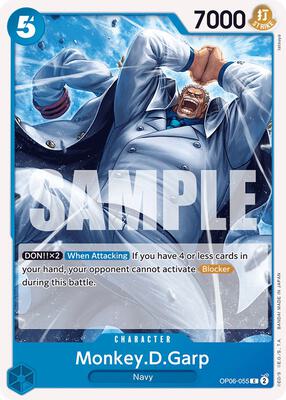 Monkey.D.Garp card from Wings of the Captain