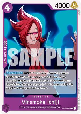 Vinsmoke Ichiji (060) card from Wings of the Captain