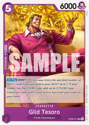 Gild Tesoro card from Wings of the Captain