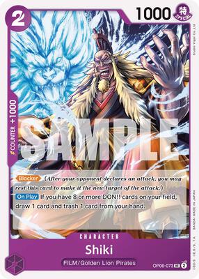 Shiki card from Wings of the Captain