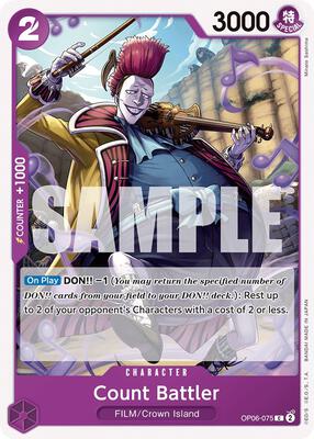 Count Battler card from Wings of the Captain