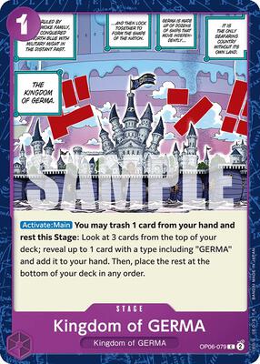 Kingdom of GERMA card from Wings of the Captain