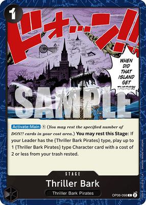 Thriller Bark card from Wings of the Captain