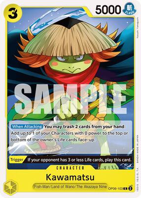Kawamatsu card from Wings of the Captain