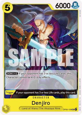Denjiro card from Wings of the Captain