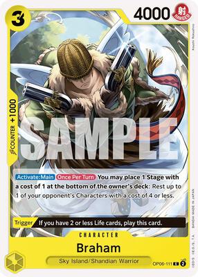 Braham card from Wings of the Captain