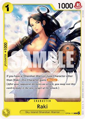 Raki card from Wings of the Captain