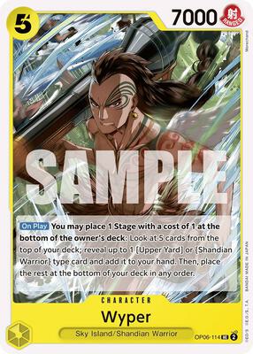 Wyper card from Wings of the Captain
