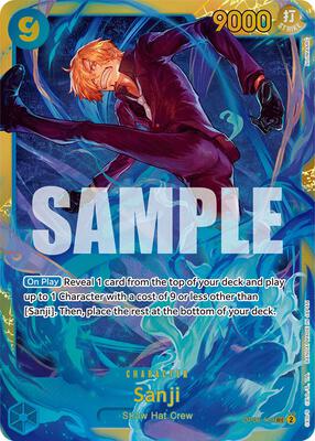 Sanji card from Wings of the Captain