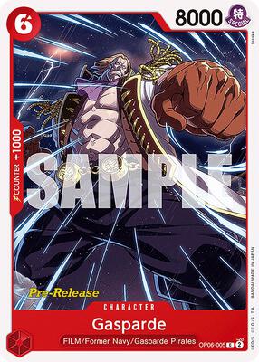 Gasparde card from Wings of the Captain Pre-Release Cards