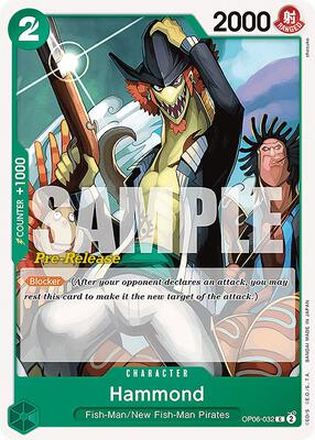 Hammond card from Wings of the Captain Pre-Release Cards