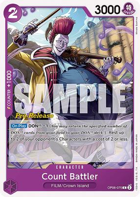 Count Battler card from Wings of the Captain Pre-Release Cards
