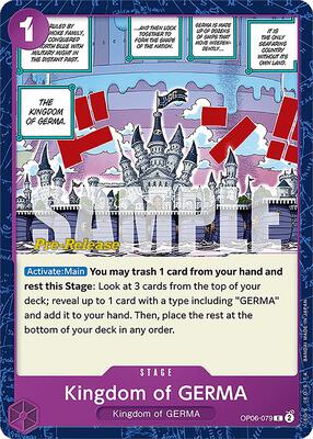 Kingdom of GERMA card from Wings of the Captain Pre-Release Cards