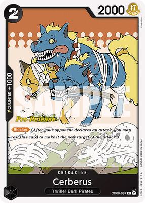 Cerberus card from Wings of the Captain Pre-Release Cards