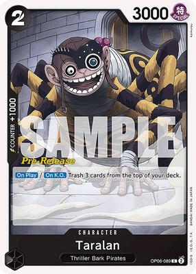 Taralan card from Wings of the Captain Pre-Release Cards