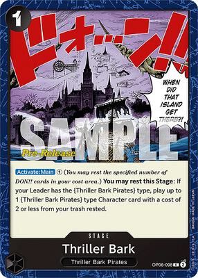 Thriller Bark card from Wings of the Captain Pre-Release Cards