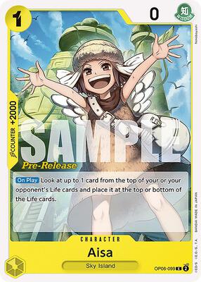 Aisa card from Wings of the Captain Pre-Release Cards