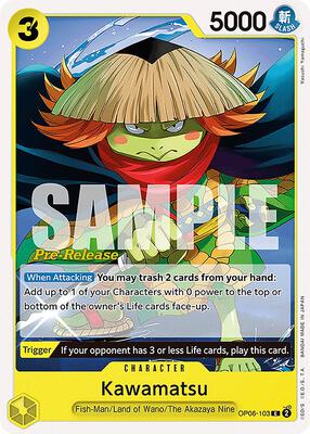 Kawamatsu card from Wings of the Captain Pre-Release Cards
