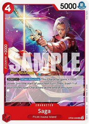 Saga card from Wings of the Captain Pre-Release Cards