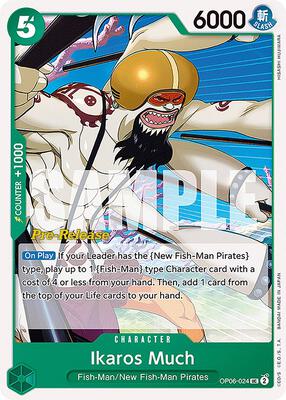 Ikaros Much card from Wings of the Captain Pre-Release Cards