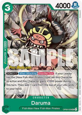 Daruma card from Wings of the Captain Pre-Release Cards