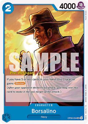 Borsalino card from Wings of the Captain Pre-Release Cards